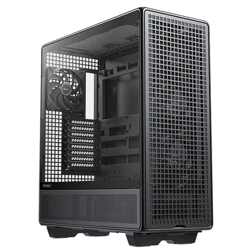 Antec -täystornikotelo ikkunalla, musta