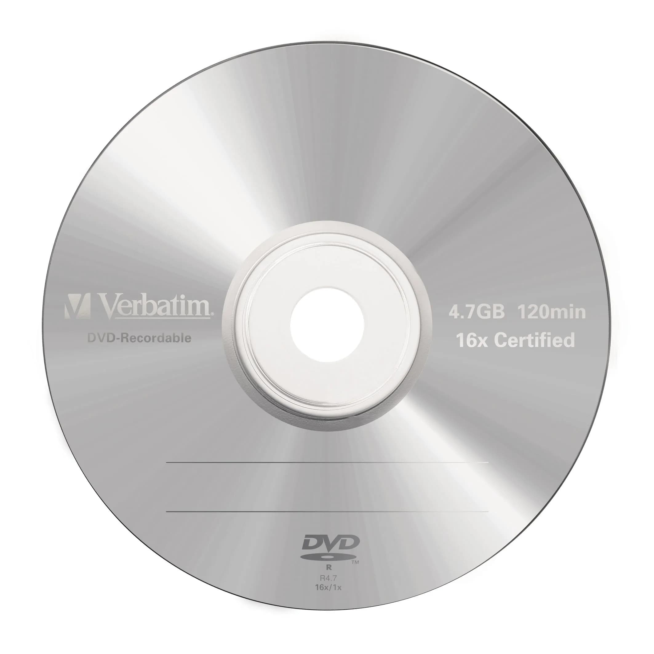 Verbatim DVD-R, 16x, 4,7 GB/120 min, 5-pakkaus jewel case, AZO