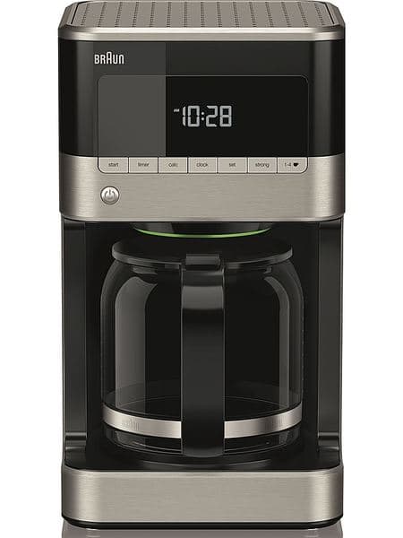 Braun PurAroma 7 KF 7120 12 kupin -kahvinkeitin, ruostumaton teräs / musta