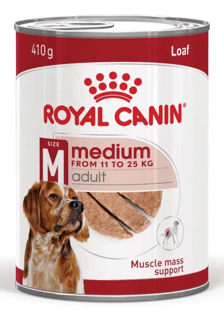 Royal Canin Medium Adult Loaf, Koiran märkäruoka, 410 g