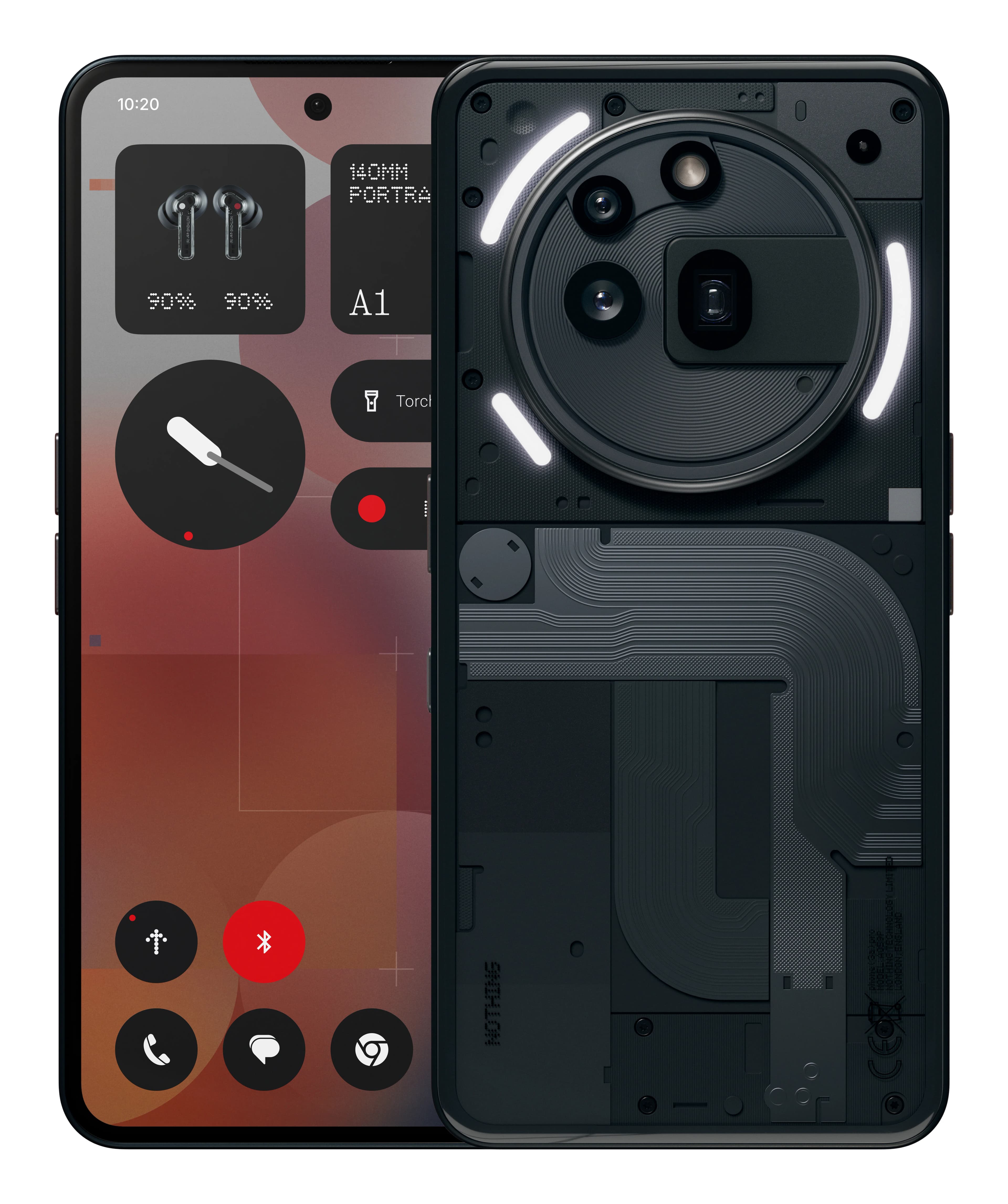Nothing Phone (3a) Pro 12/256 Gt -puhelin, musta