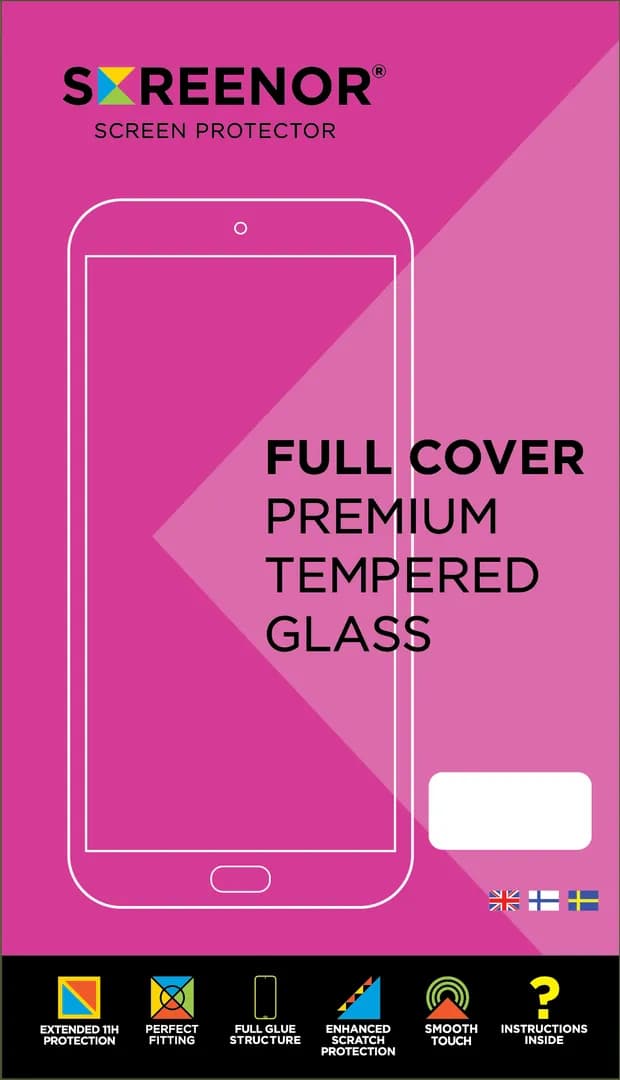 Screenor Full Cover Tempered, Google Pixel 9 / 9 Pro -panssarilasi