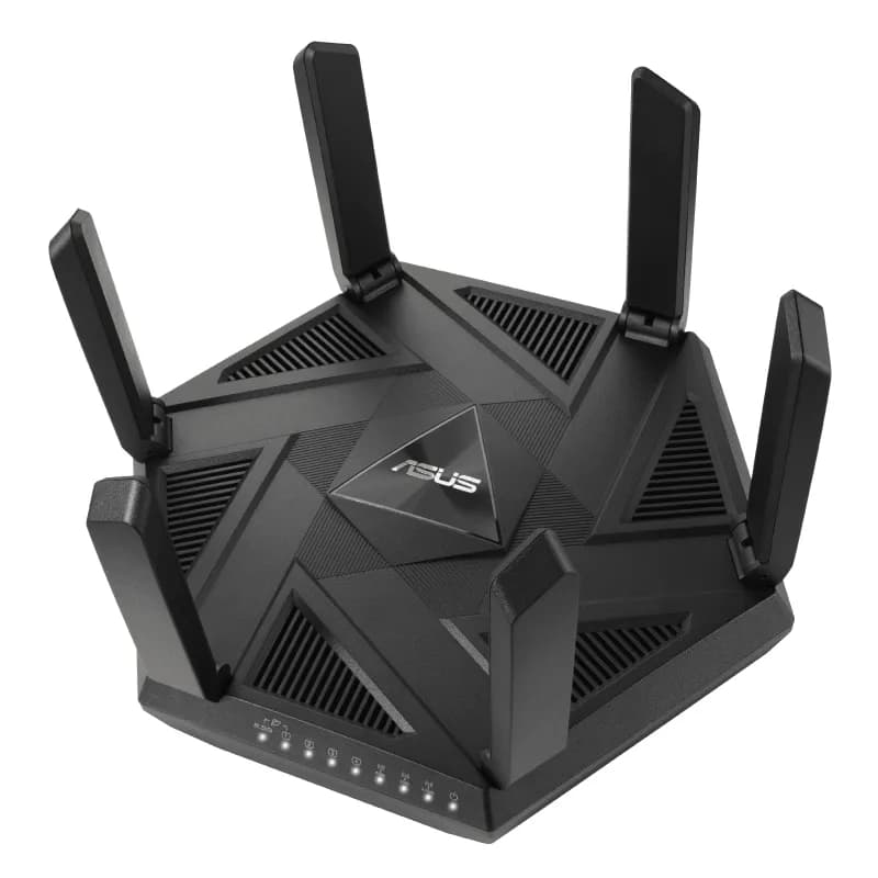 Asus RT-AXE7800 -reititin, Wi-Fi 6E, AXE7800, Tri-band, 2,5G WAN -portilla, musta