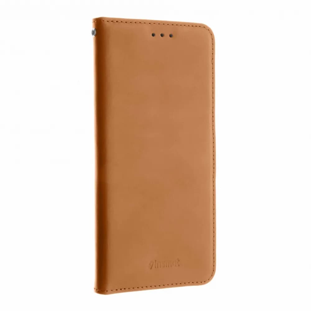 Insmat Flip Case, OnePlus Nord -lompakkokotelo, Ruskea