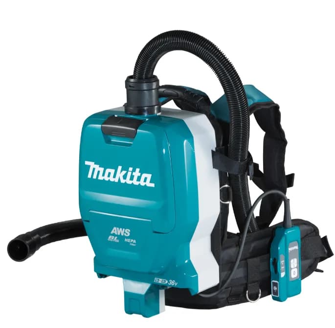Makita DVC265ZXU -reppuimuri 2 L 85 W HEPA, sinivihreä/sininen