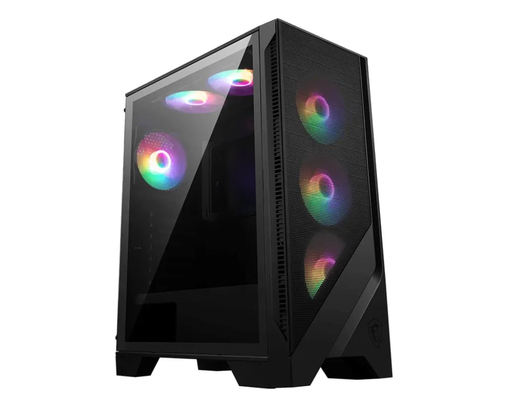 MSI MAG FORGE 120A AIRFLOW -miditornikotelo ikkunalla, musta