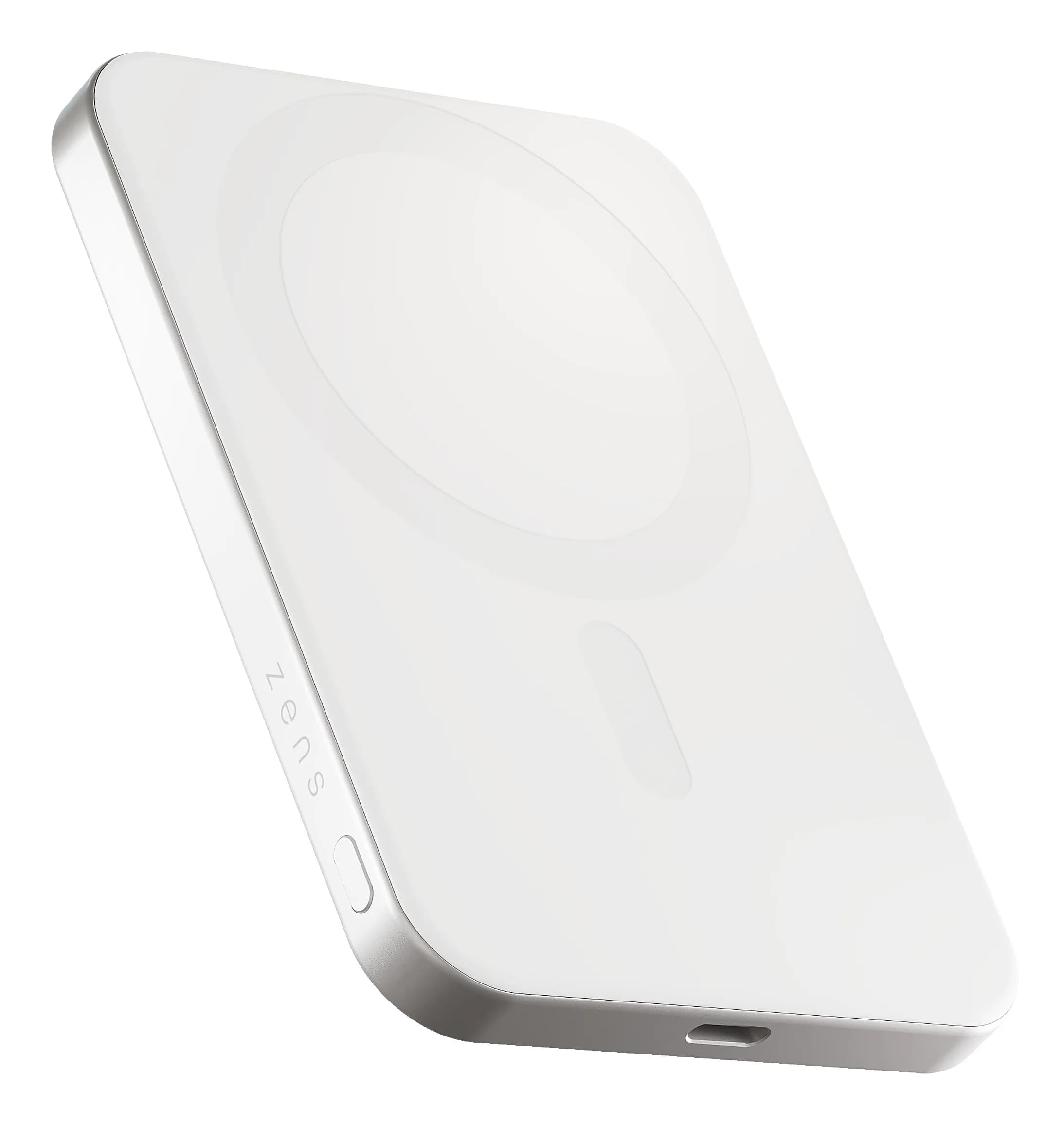 Zens Pro 1 Slim -varavirtalähde, 5000 mAh, Valkoinen