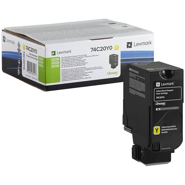 Lexmark 84C2HY0 -laservärikasetti, keltainen