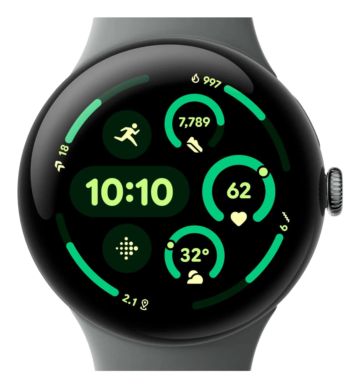 Google Pixel Watch 3 45mm -älykello, hazel