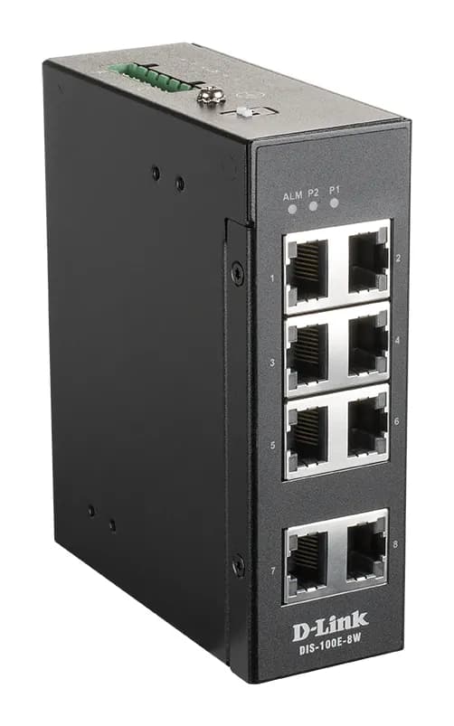 D-Link 8 Port Unmanaged Switch with 8 x 10/100 BaseT(X) ports