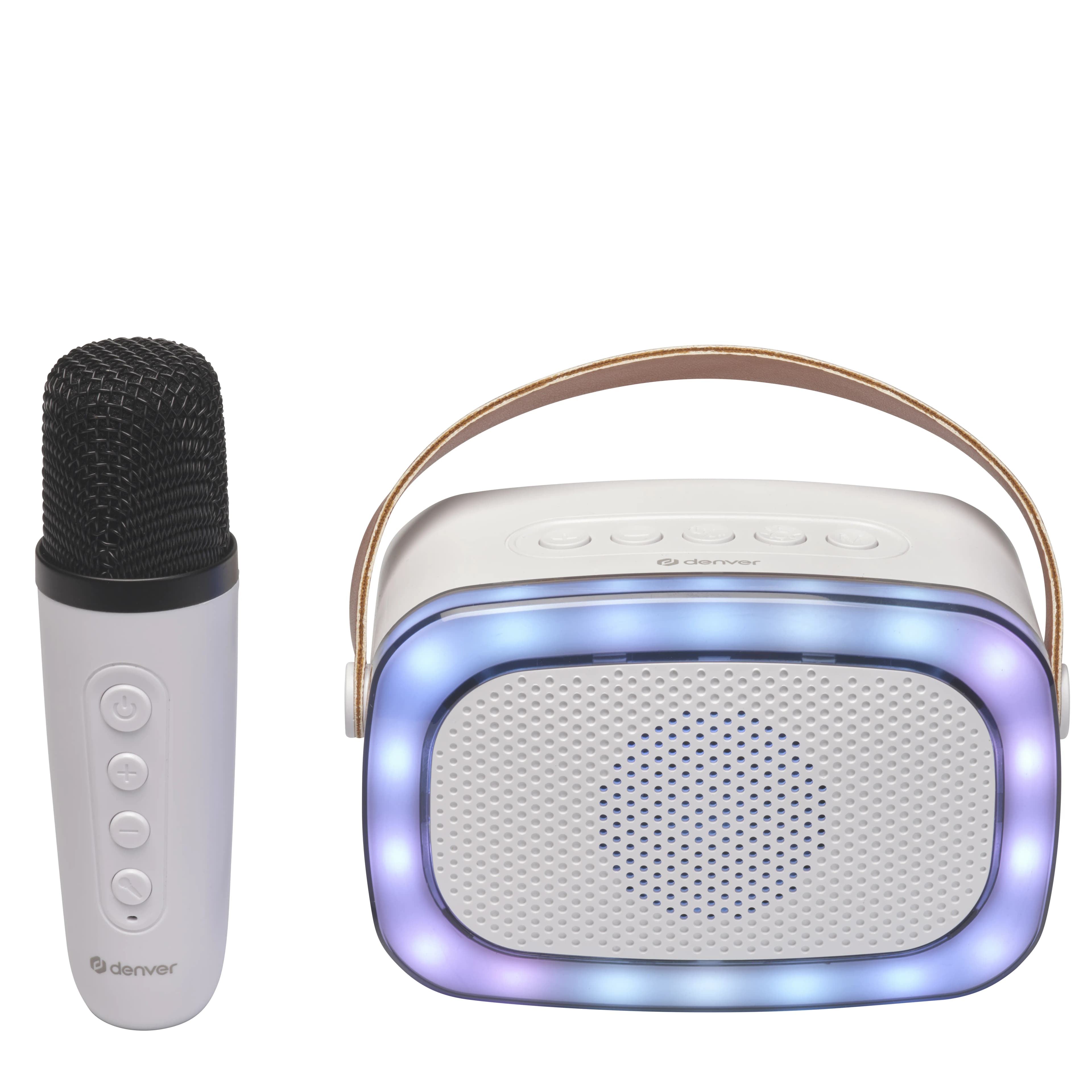 DENVER BTM-610 1.0 Bluetooth kannettava kaiutin, valkoinen