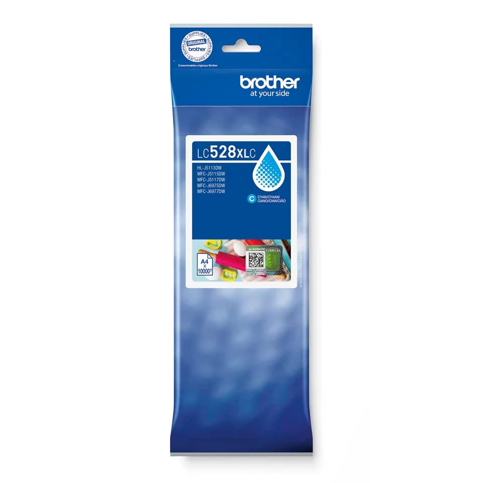 Brother LC528XLC Ultra High Yield -mustekasetti, cyan