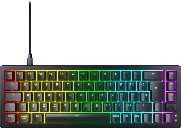 Xtrfy K5V2 RGB -mekaaninen pelinäppäimistö, Cherry MX2A Red, musta