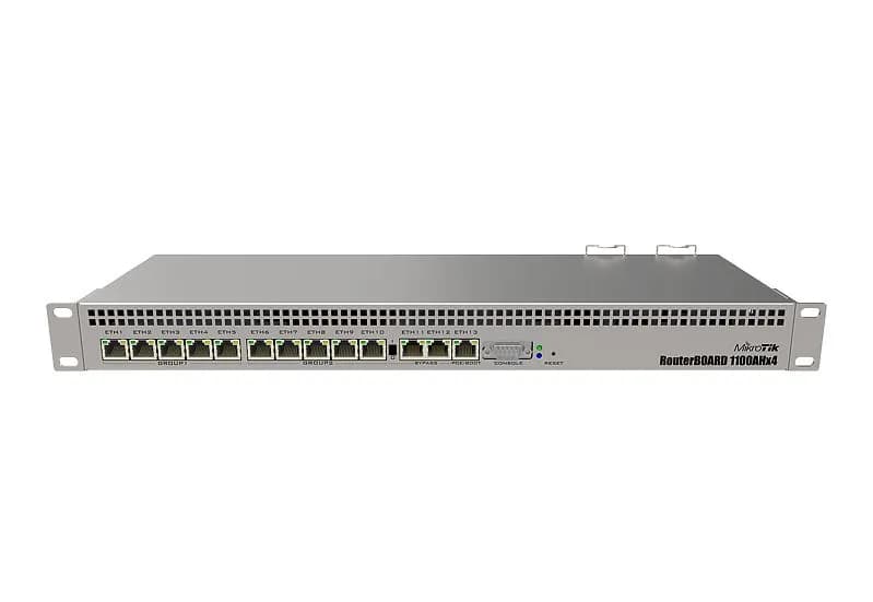 Mikrotik RB1100AHx4 quadcore 2xpsu 13xGE ports 1U L6
