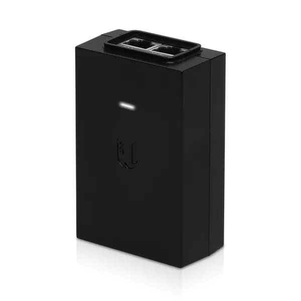 Ubiquiti PoE-sovitin, 48V ulostulo, GbE, ESD-suojaus, musta
