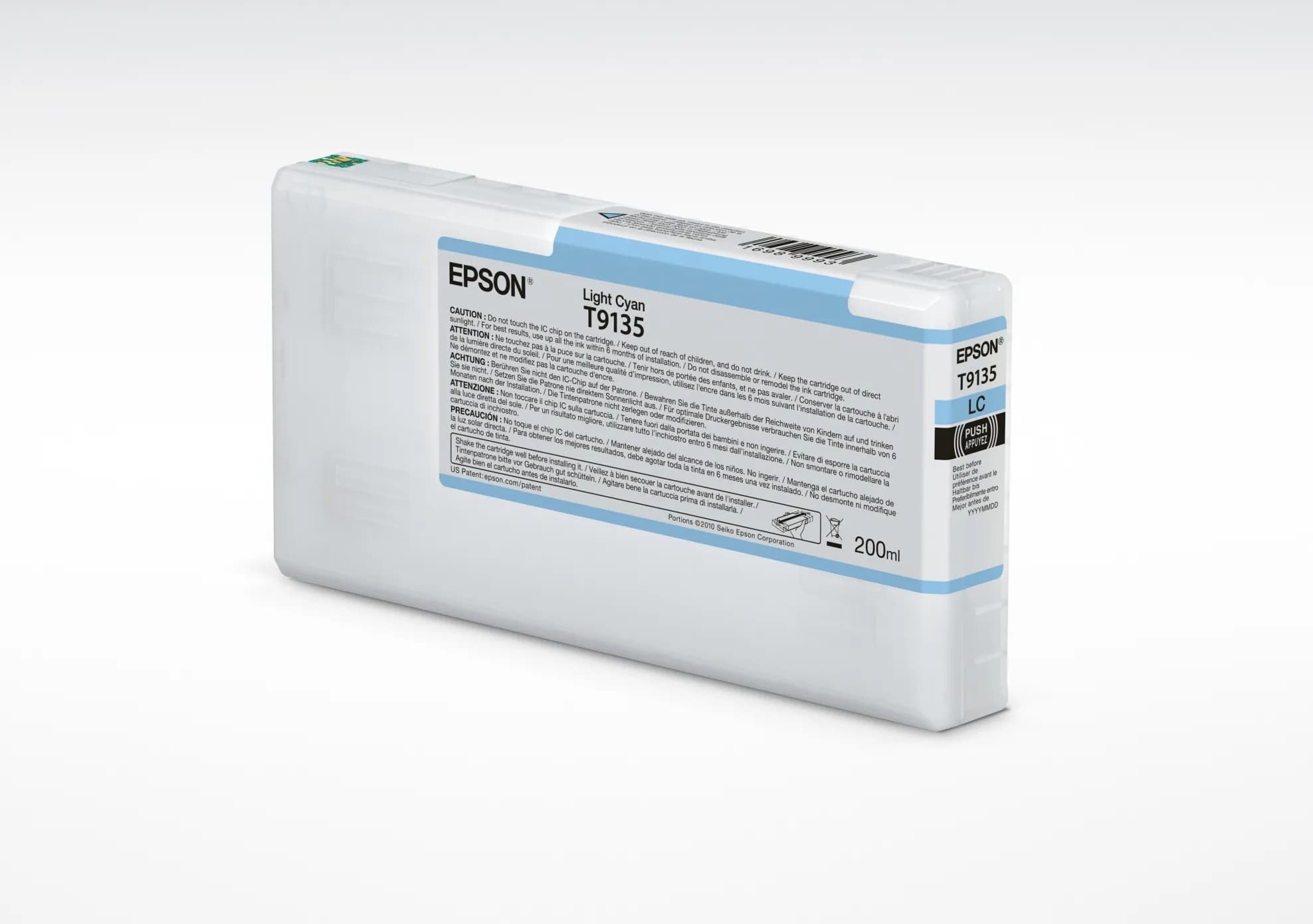 Epson T9135 -mustekasetti, 200 ml, vaaleansyaani