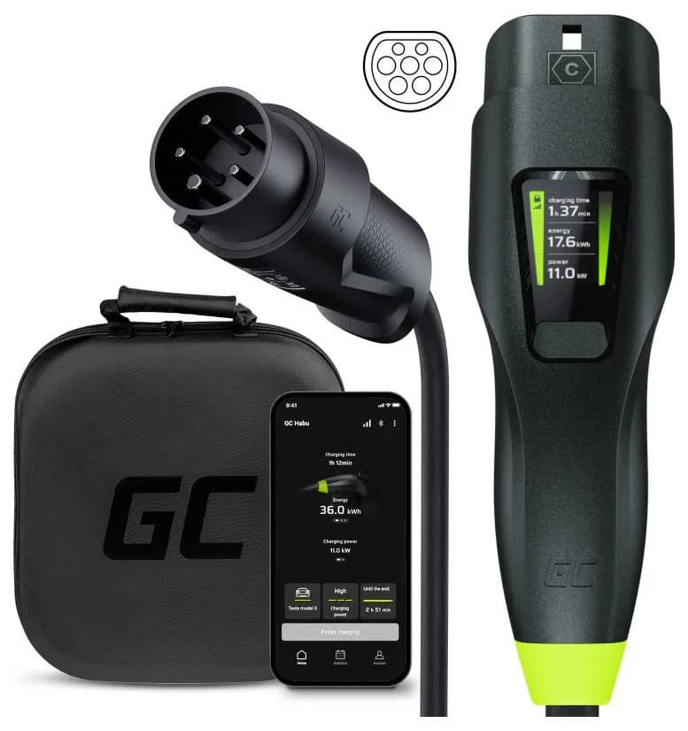 GREENCELL EV Laturi Habu 11kW 7m Tyyppi 2/CEE 3-Fas
