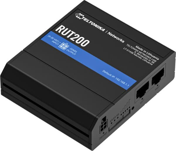 Teltonika RUT200 -reititin, Wi-Fi 4, N150, 4G, eSIM, Aluminum