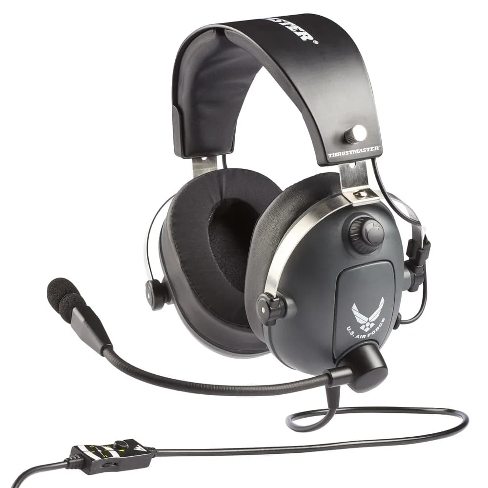 Thrustmaster T.Flight U.S. Air Force Edition -pelikuulokemikrofoni, musta/harmaa