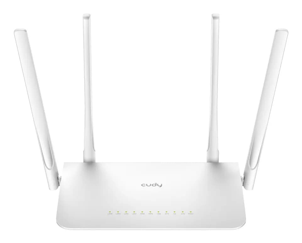 Cudy WR1300 -reititin, Wi-Fi 5, AC1200, Dual-band, valkoinen