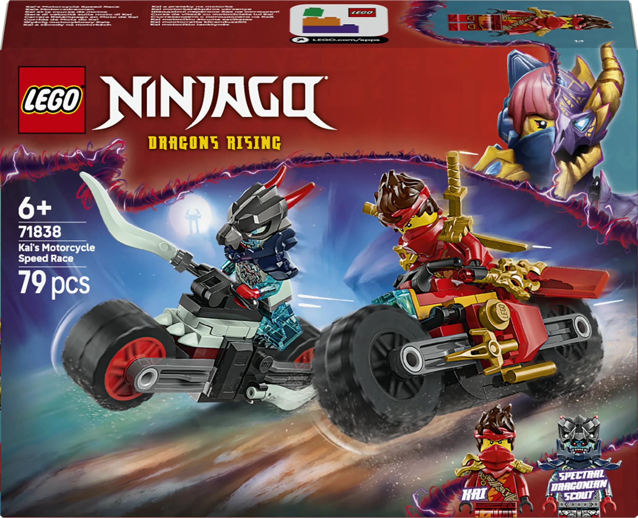LEGO NINJAGO Kain vauhdikas moottoripyöräkisa 71838