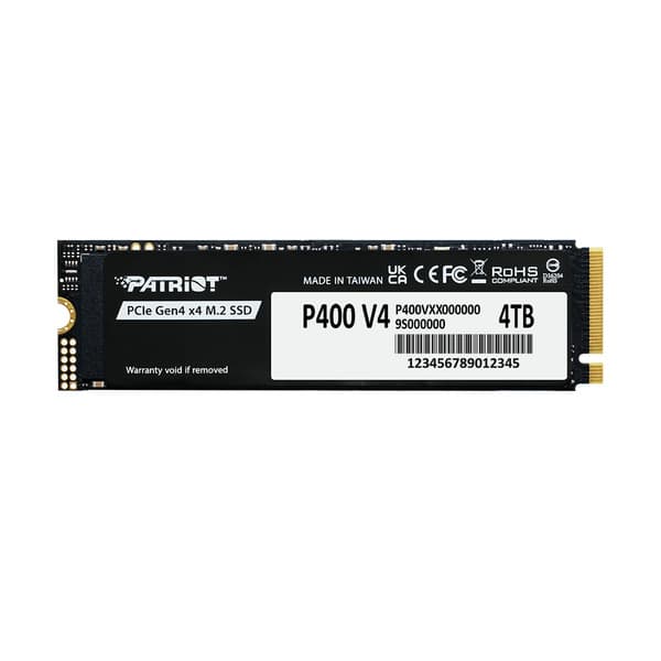 Patriot P400 V4 4 Tt M.2 PCIe 4.0 NVMe -SSD-levy