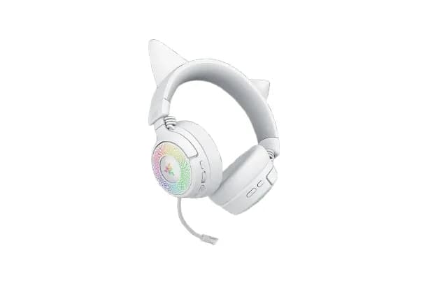 Razer Kraken Kitty V3 Pro -langaton pelikuulokemikrofoni, valkoinen