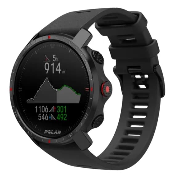 Polar Grit X Pro 47mm -urheilukello, musta
