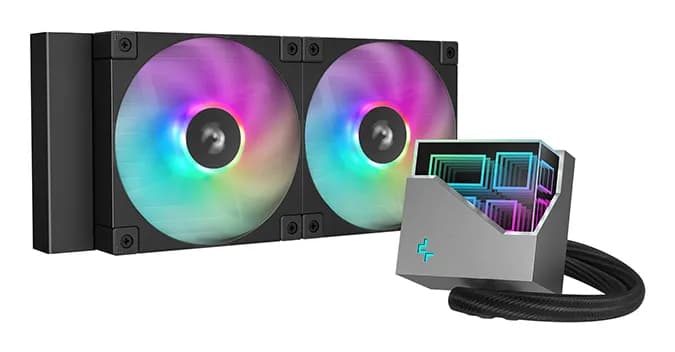 DeepCool LT240 240mm ARGB -nestejäähdytin, musta