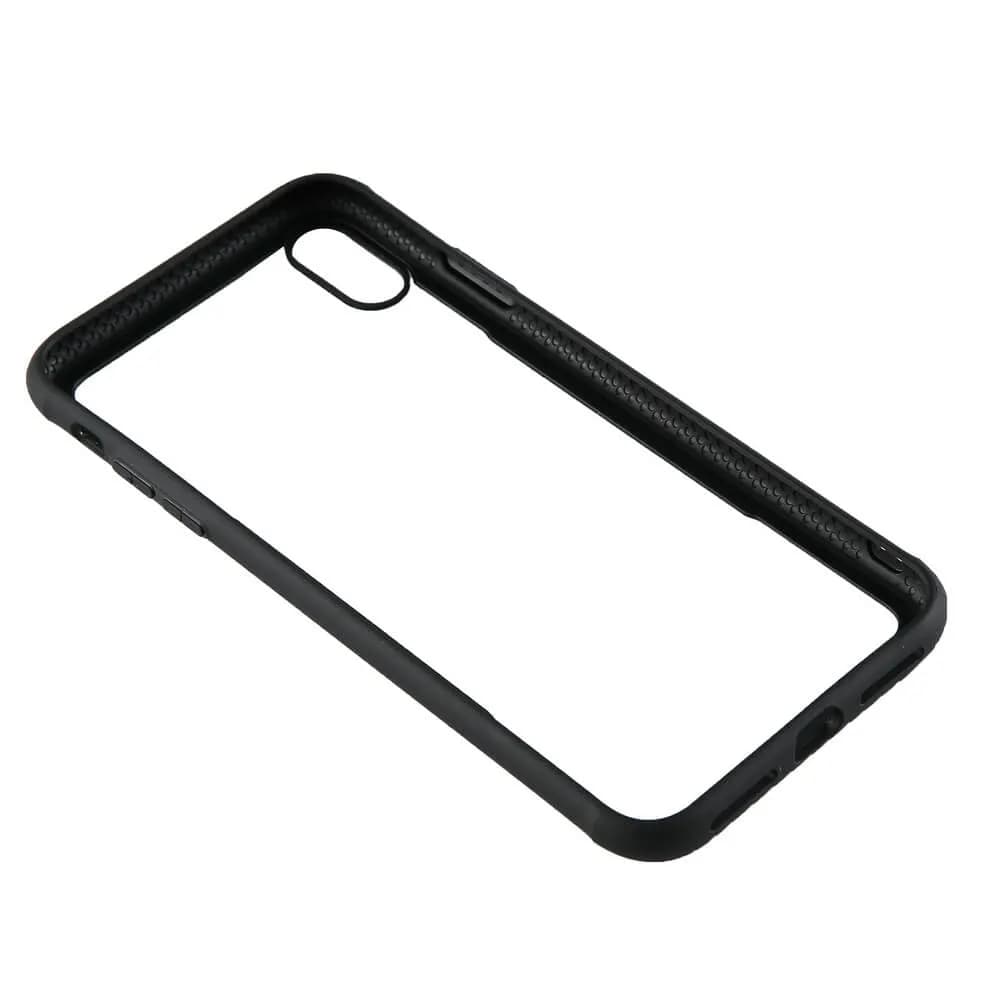 GEAR Tempered Glass Case, iPhone X/XS -suojakuori, Musta