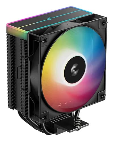 DeepCool AG400 BK ARGB V2, 120 mm ARGB -prosessorijäähdytin, musta