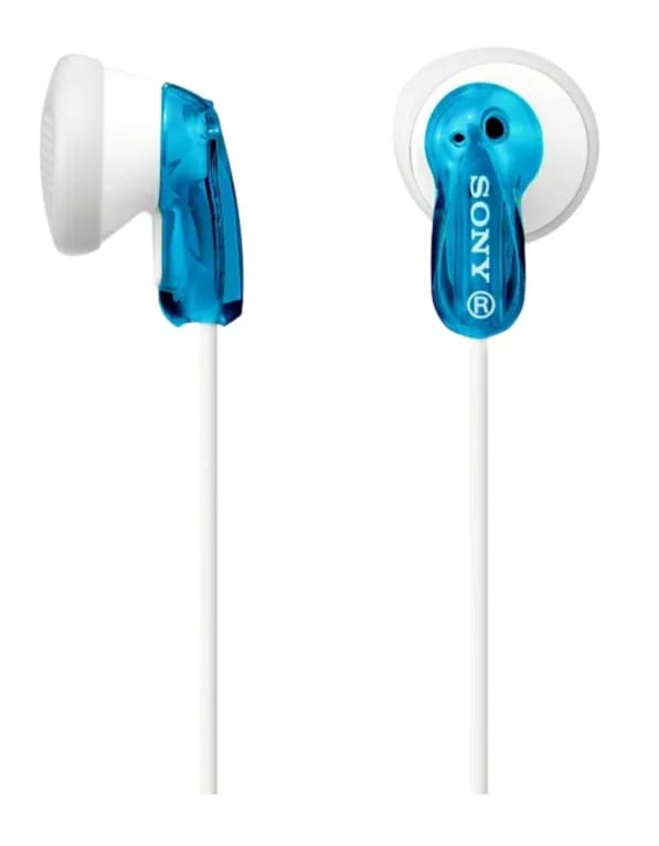 Sony MDR-E9LP -nappikuulokkeet, sininen/valkoinen