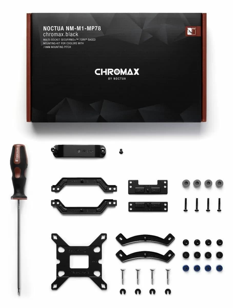 Noctua NM-M1-MP78 chromax.black Asennussarja, Chromax Black