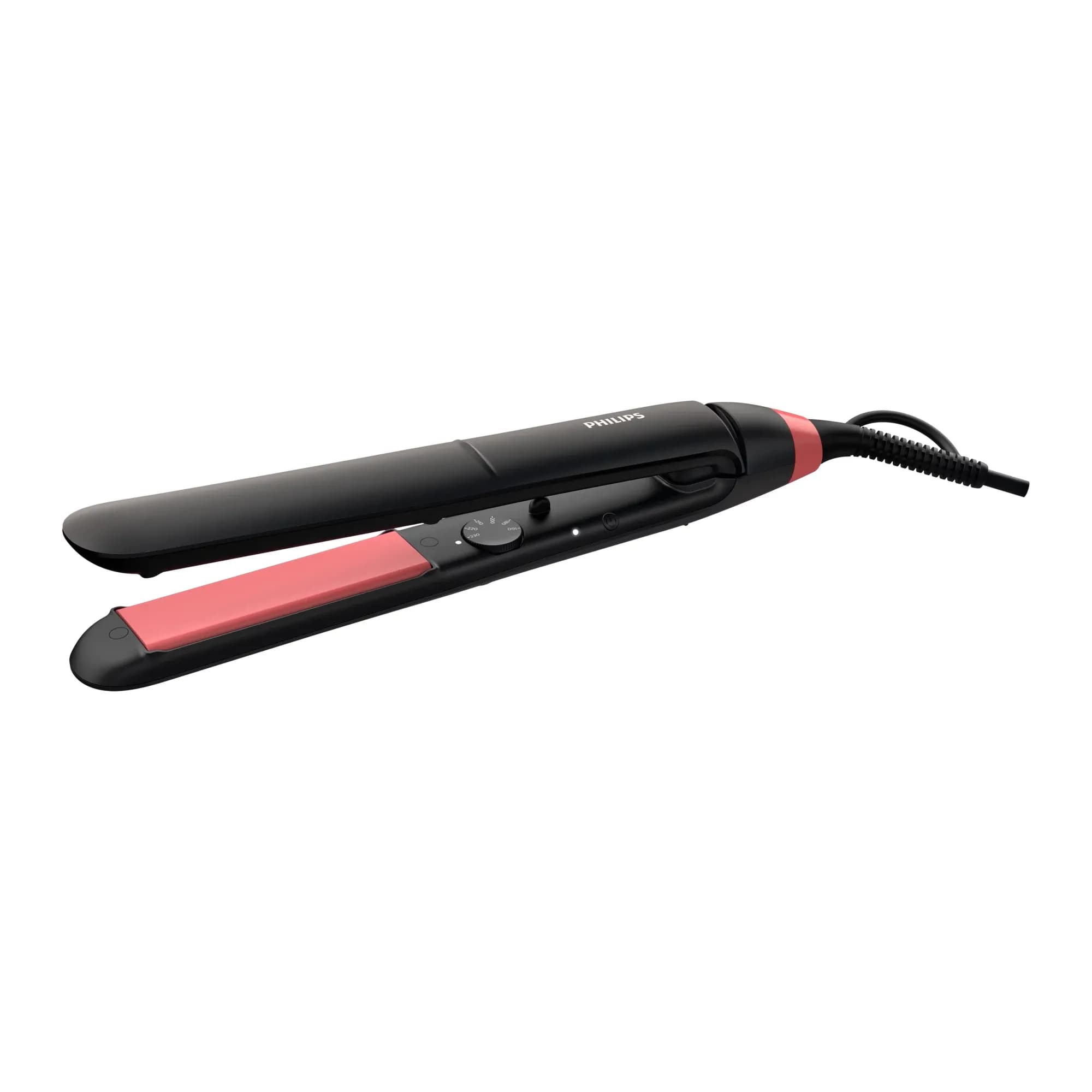 Philips StraightCare Essential BHS376/00 -suoristusrauta, musta/pinkki