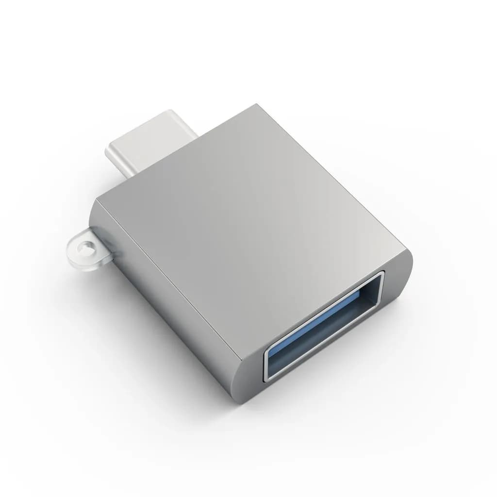 Satechi USB-C – USB-A -adapteri, Harmaa