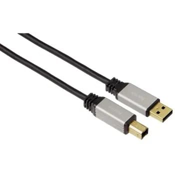 Hama Pro USB-A – USB-B -kaapeli, 5 m, musta