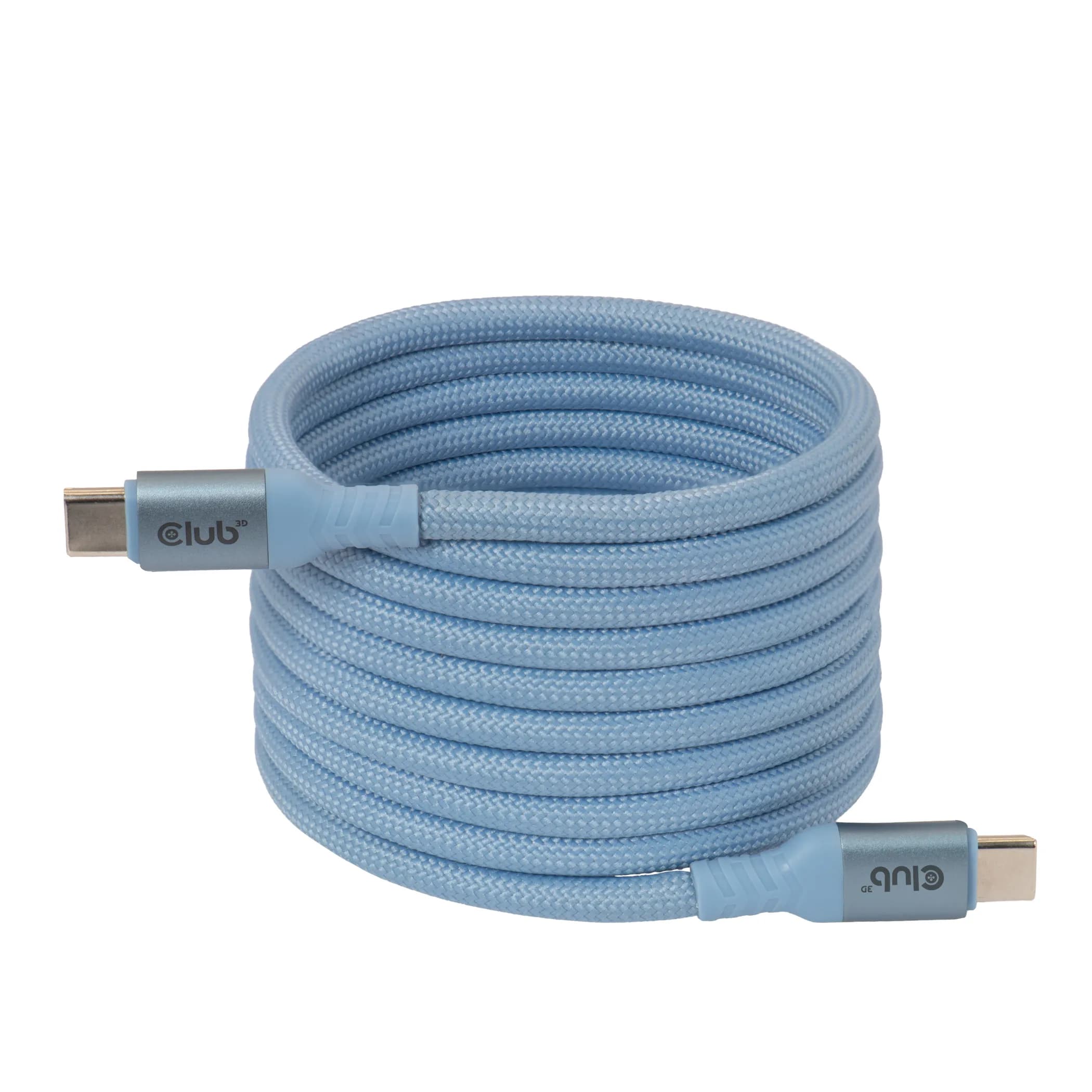 Club 3D CAC-3030 magneettinen USB-C -kaapeli, 240 W, 2 m, sininen