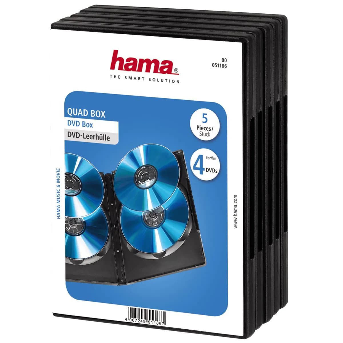 HAMA DVD QUAD BOX 4 DVD BLA.5P