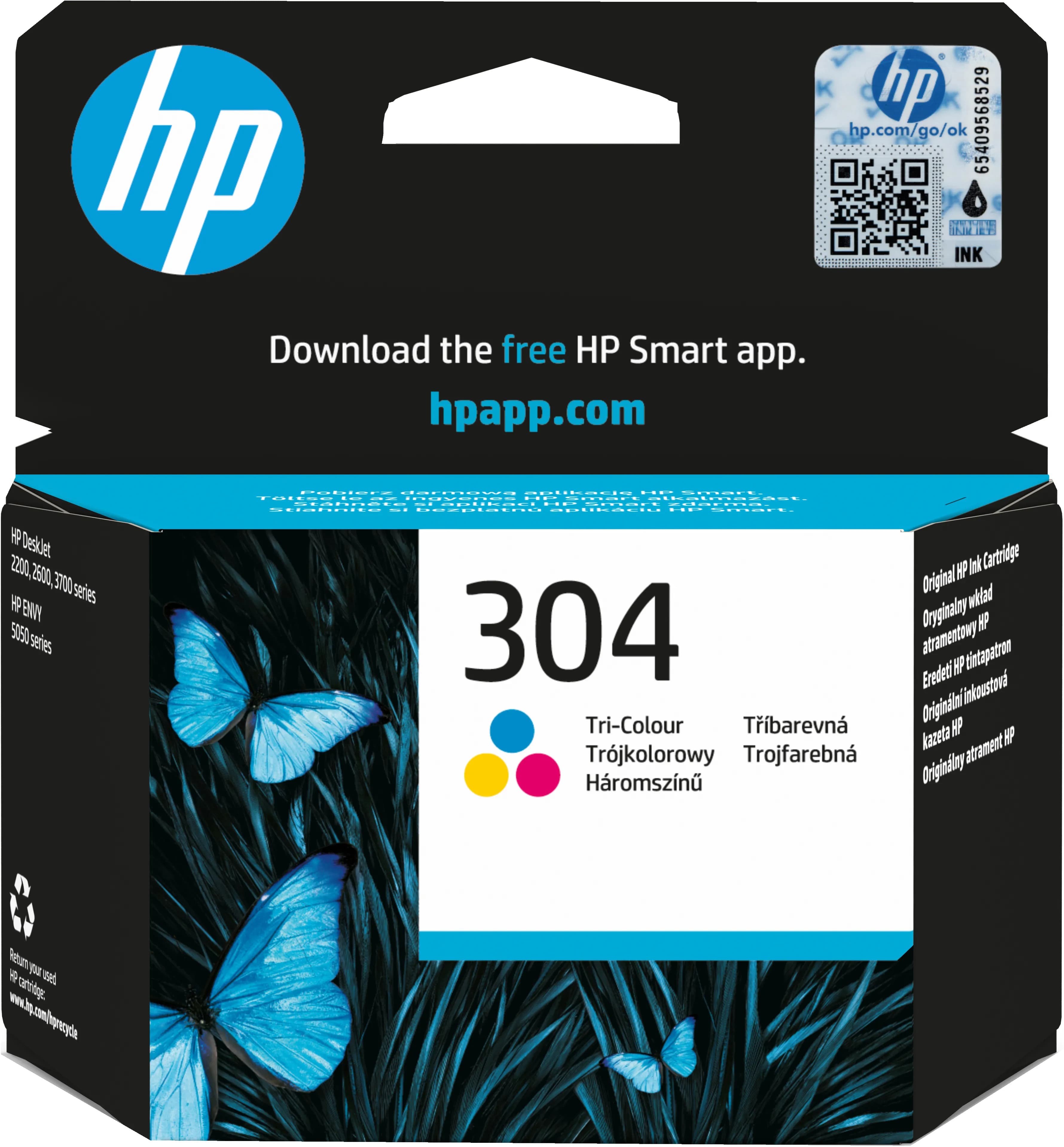 HP 304 -mustekasetti, 2 ml, kolmiväri