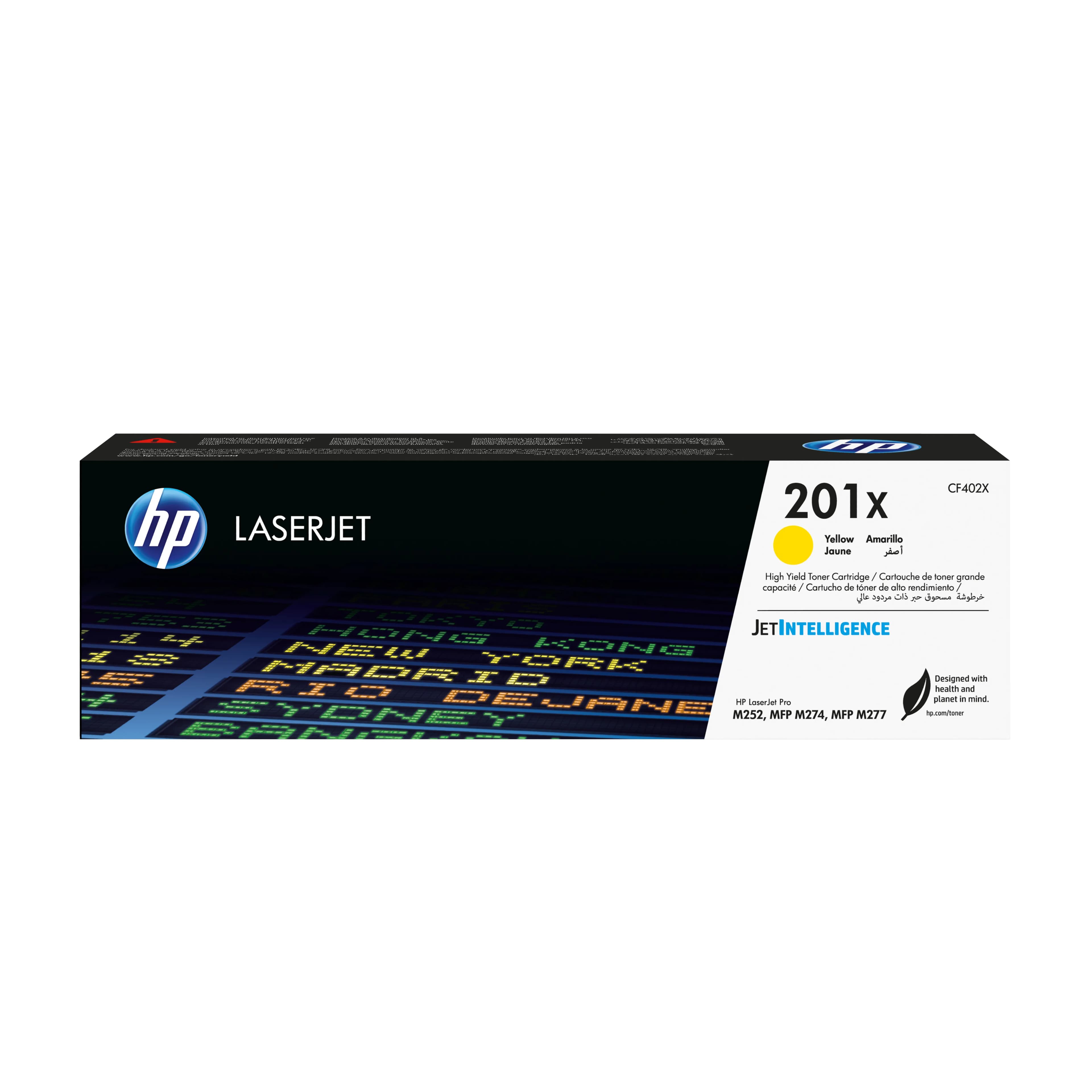 HP 201X XL -laservärikasetti, keltainen