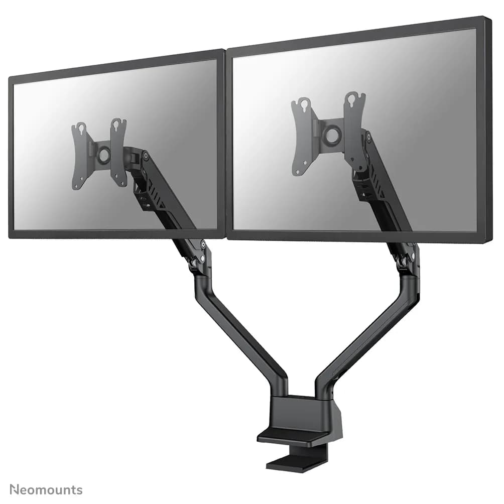 Neomounts FPMA-D750DBLACK2-pöytäteline kahdelle näytölle 10-32"", kaasujousella, 8 kg, musta