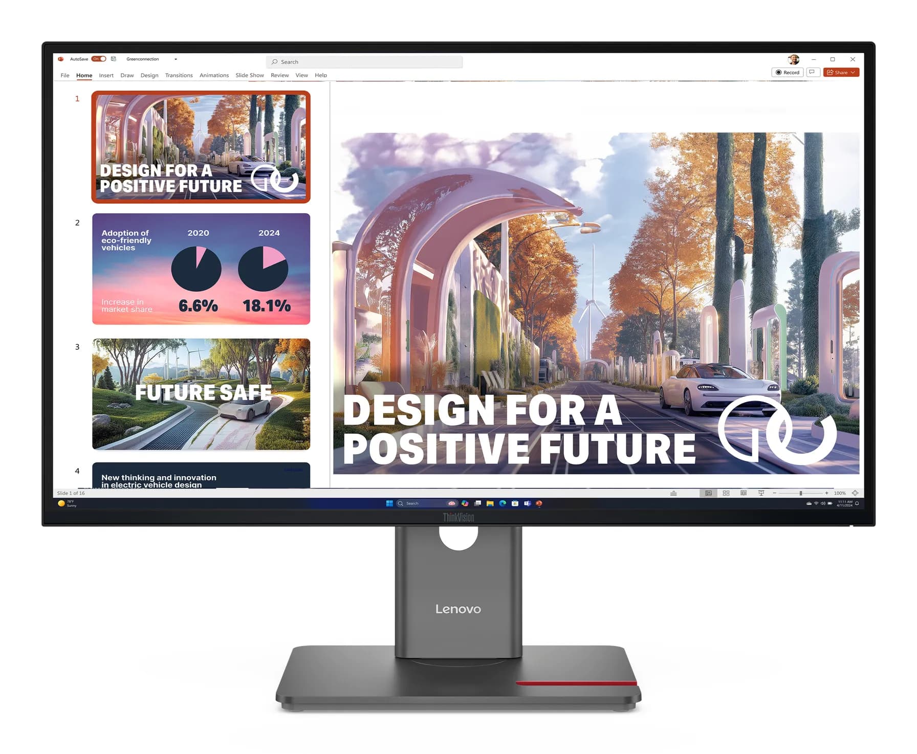 Lenovo ThinkVision P27QD-40 27"" QHD, IPS, 120Hz -näyttö, USB-C hub