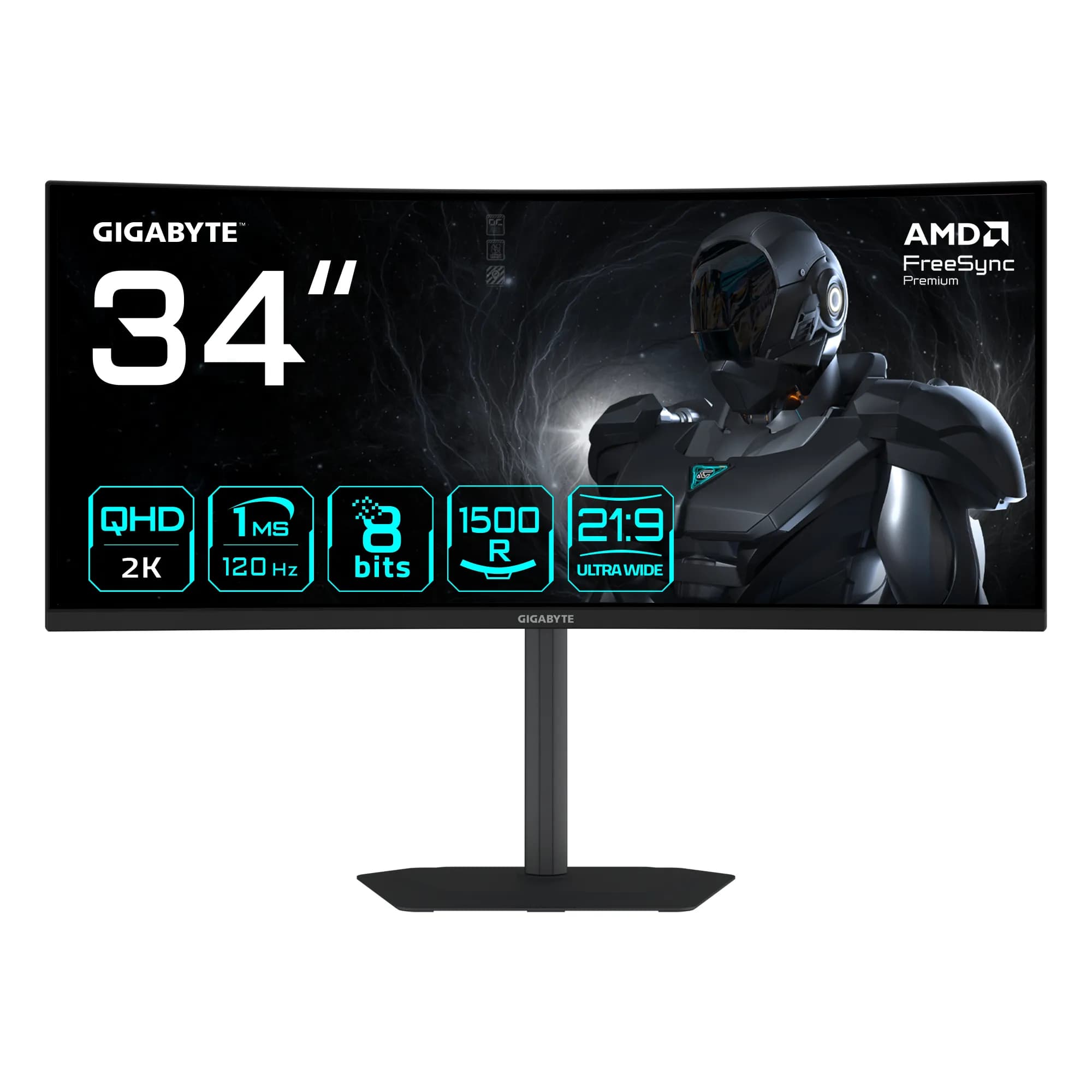 GIGABYTE GS34WQCA 34"" UWQHD, VA -kaareva pelinäyttö