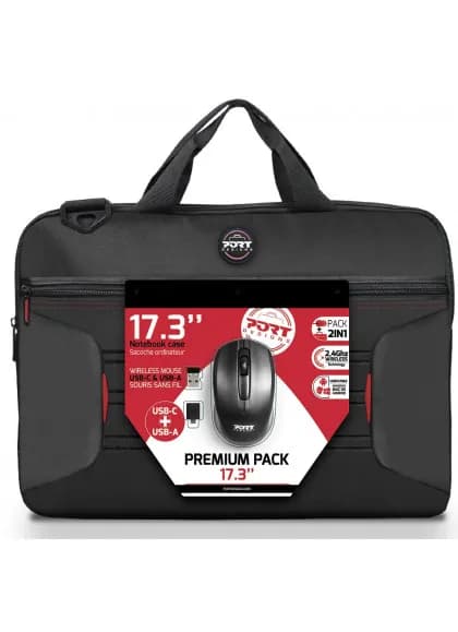 PORT Designs 17.3"""" Premium Pack with Wireless USB Mouse /501874