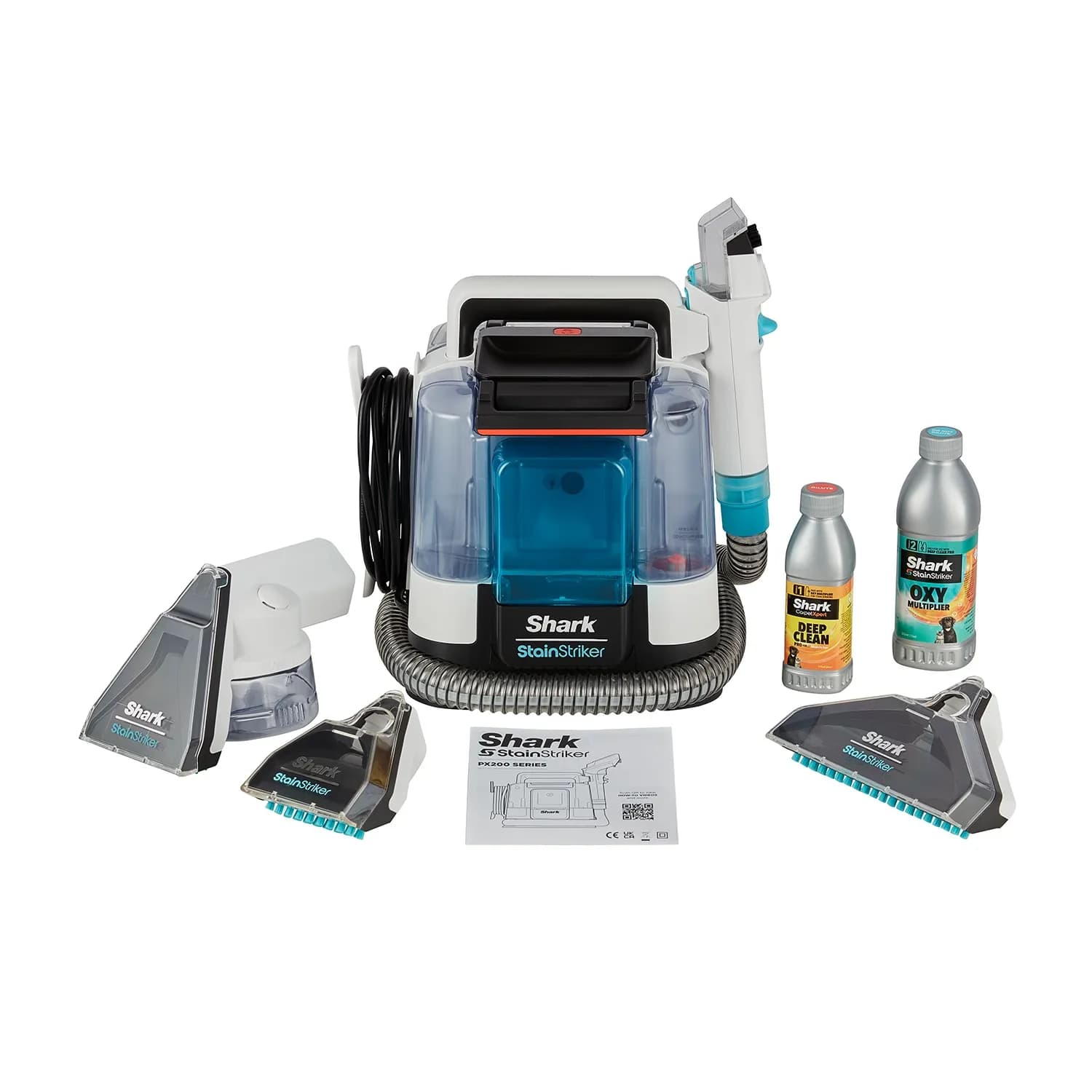 Shark StainStriker PX200EUT 450W -tekstiilipesuri, sininen/valkoinen/musta