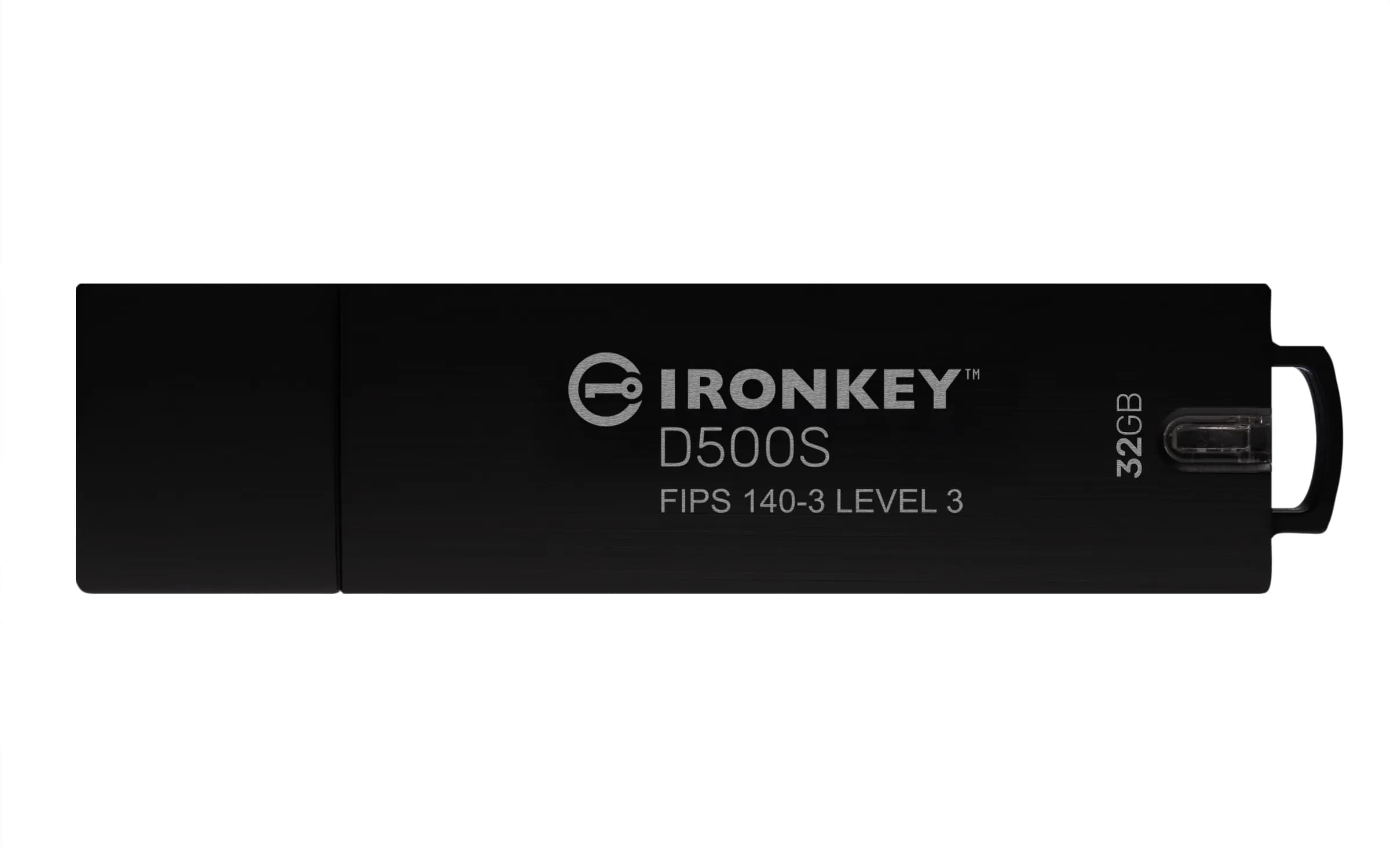 Kingston IronKey D500S USB 3.2 Gen 1 32 Gt -muistitikku, musta
