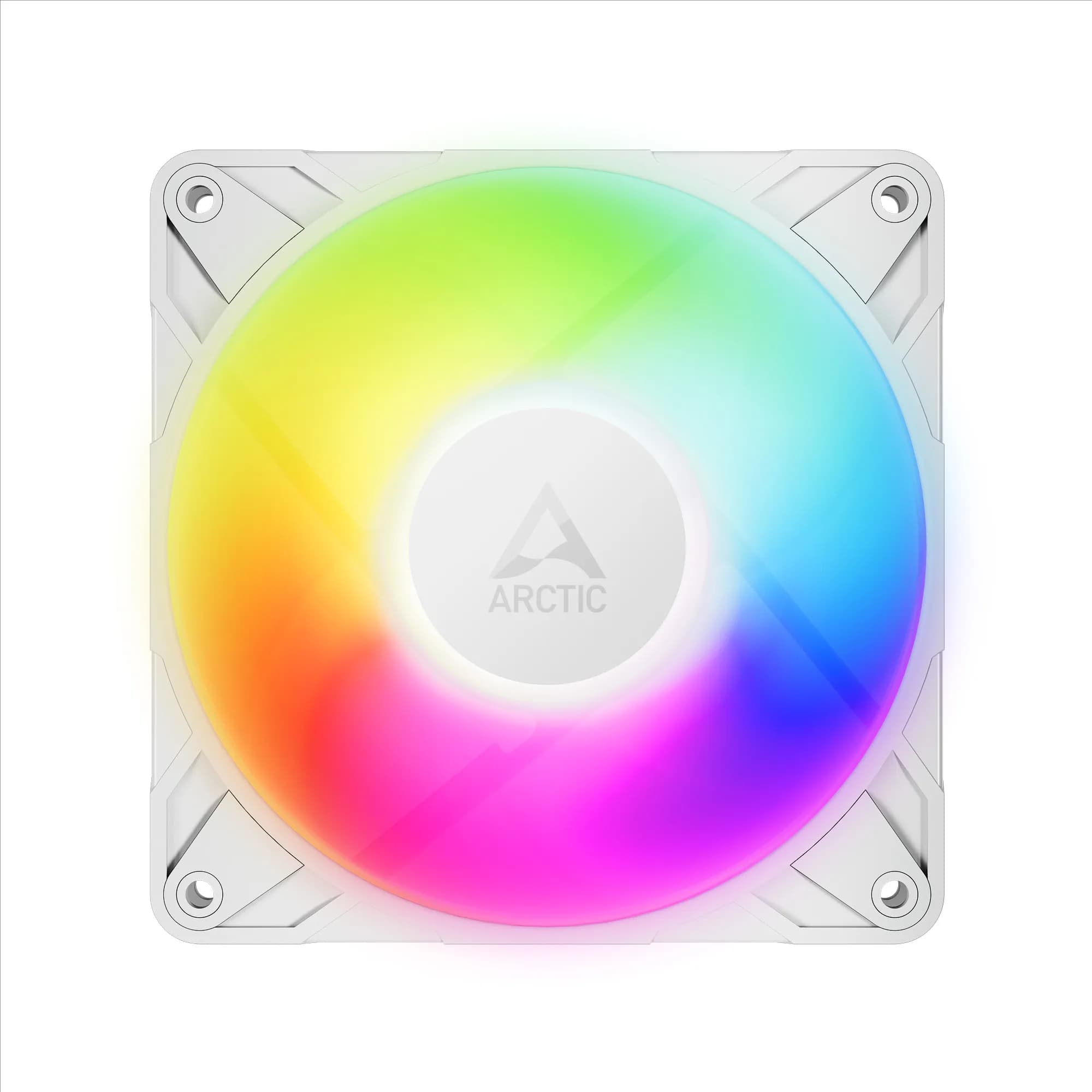ARCTIC P12 Pro, 120 mm, PWM, nestelaakeri, ARGB -tuuletinsarja, 3 kpl, valkoinen