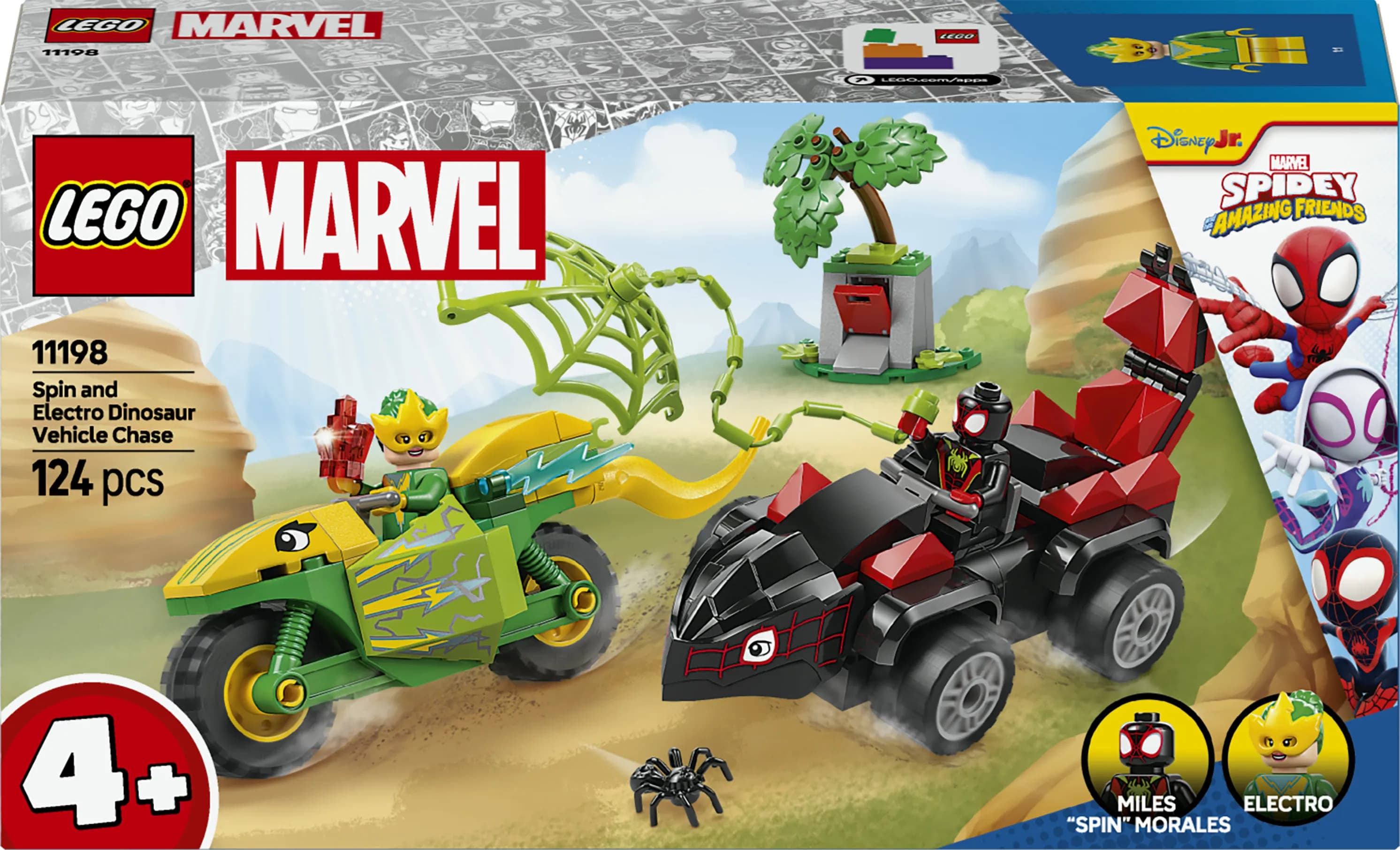 LEGO Marvel Spin and Electro: Dino Chase 11198