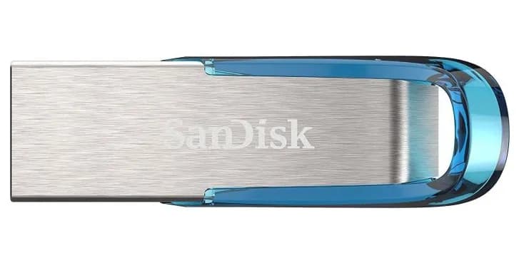 SanDisk Ultra Flair USB 3.0 128 Gt -muistitikku, sininen