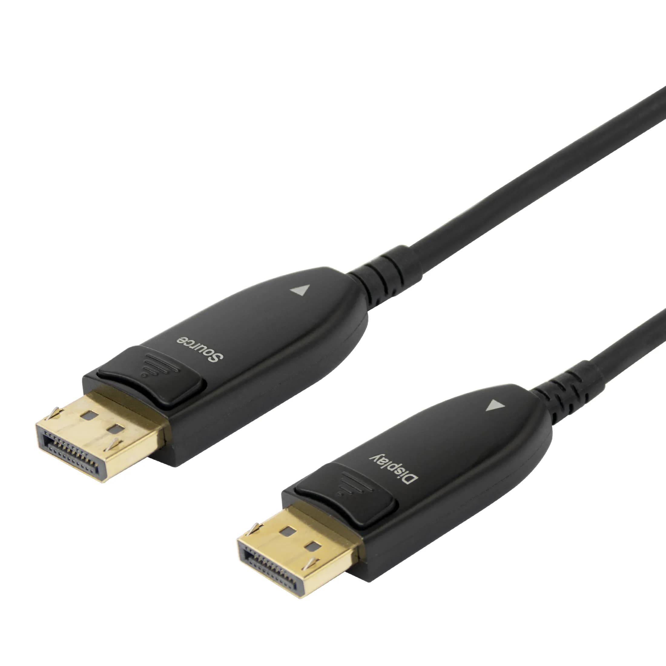 Deltaco Aktiivinen DisplayPort 1.4 -kaapeli, jossa 8K, 20 m, musta